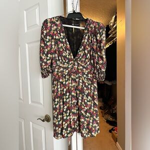 Zara Multicolor Floral Midi Dress